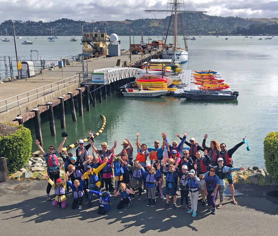 Bay Model partner Sea Trek joins Bay Area scouts and USACE park rangers in Sausalito, CA